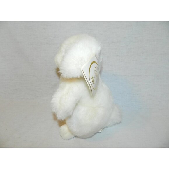 VTG Russ HAMILTON White EASTER Bunny Rabbit plush 9" Pink Eyes NEW w tags 6984 - Picture 3 of 3